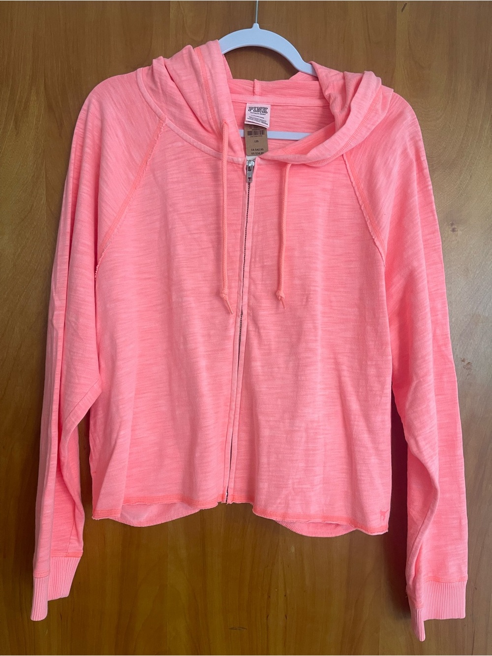 NWT Pink Zip Hoodie
